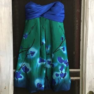 Blue Green Formal Party Dress
